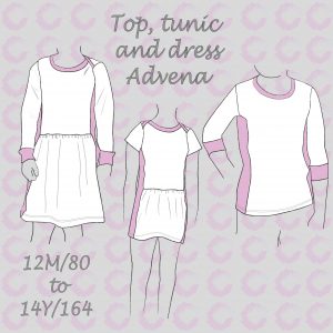 Advena Top, Tunic and Dress - English