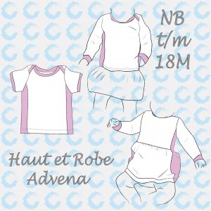 Haut et Robe Advena (baby) - French