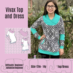 Vivax Top and Dress - + free cowl add-on- English