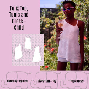 Felix Top, Tunic and Dress Child – English